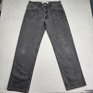 Levi’s 550 Jeans Mens 36x34* Black Denim Relaxed Fit Y2K‎ Grunge Distressed